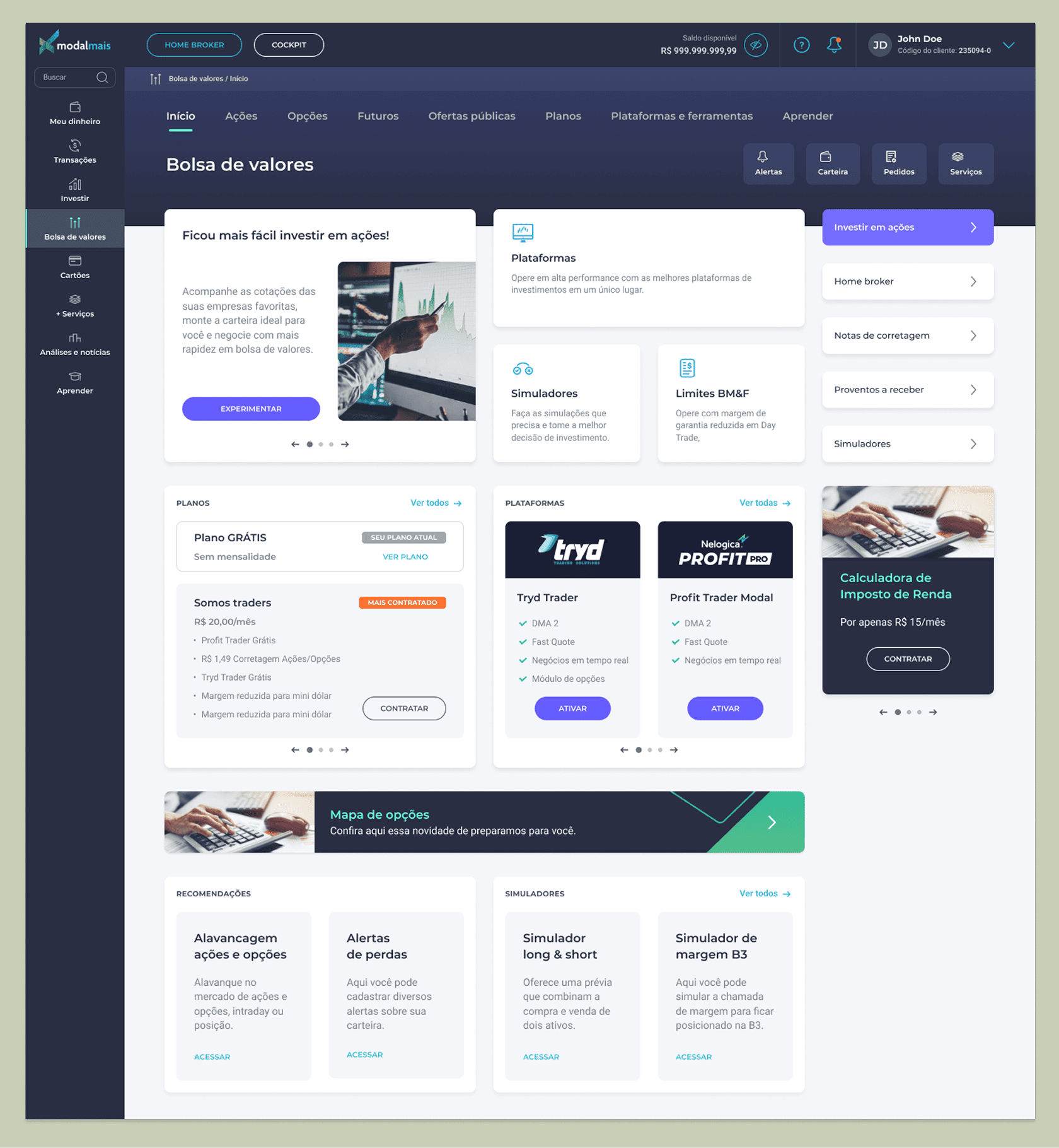 Image: Trading and Variable Income Investing UX Redesign